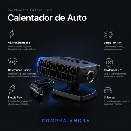 Calentador De Coche Portátil, Menos frío más confort