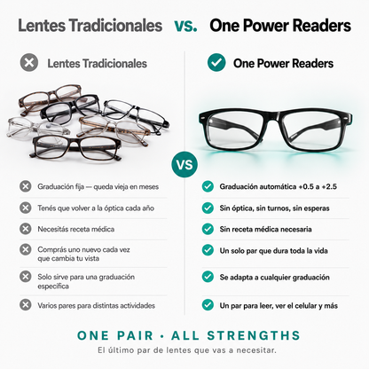 Lentes One Power — La graduación exacta que tus ojos necesitan